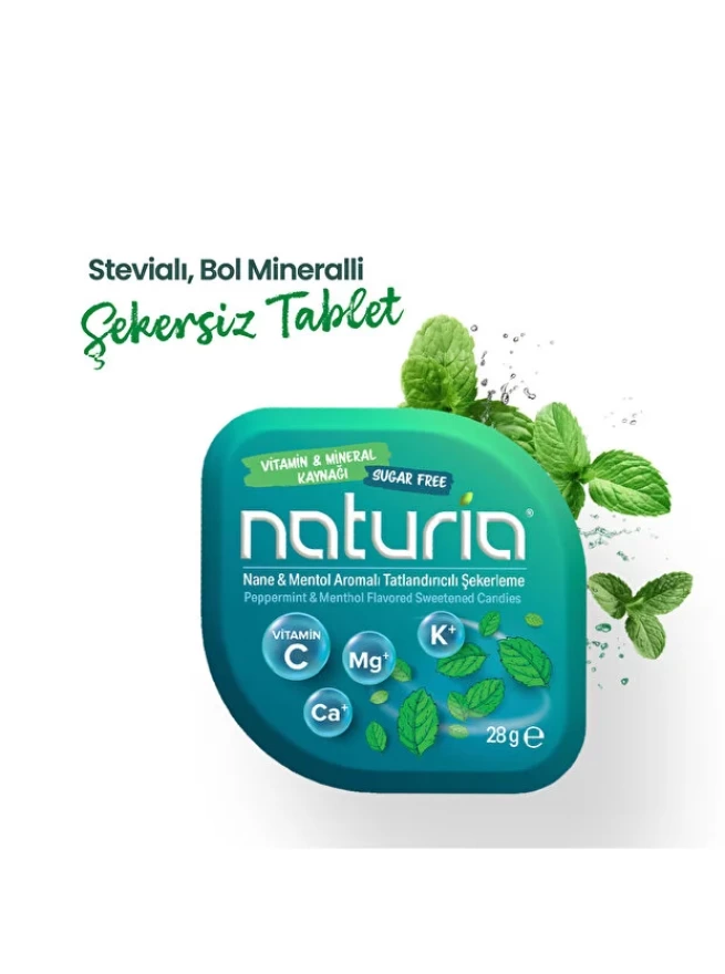 Naturia Aromalı Tatlandırıcılı Şekerleme 28 Gr 