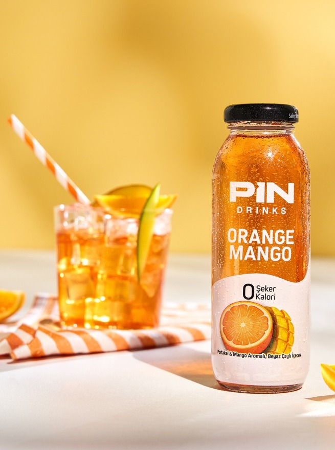Pin Drinks Soğuk Çay -Şekersiz&Kalorisiz 25 Ml*12 Adet (Pet Şişe)