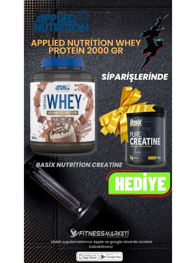 Applied Nutrition Whey Protein 2000 Gr + Basix 300 GR Creatine 