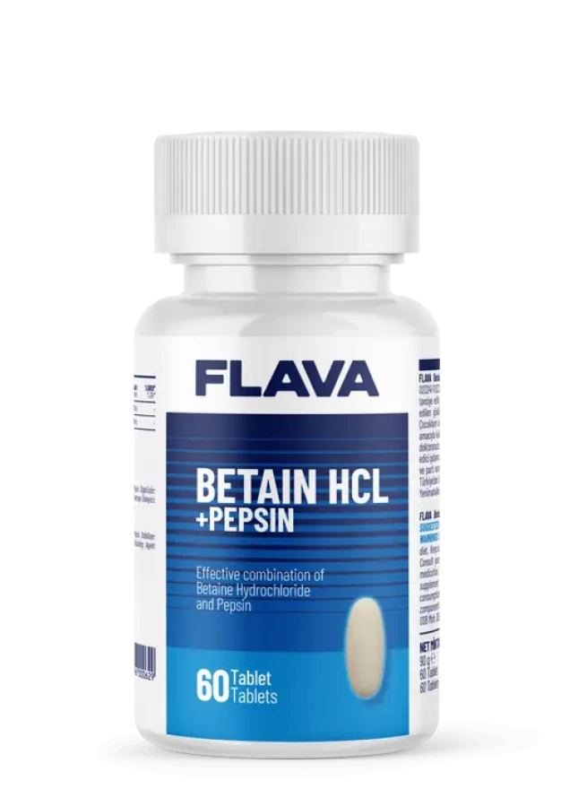 Flava  Betaın Hcl + Pepsın 60 Tablet