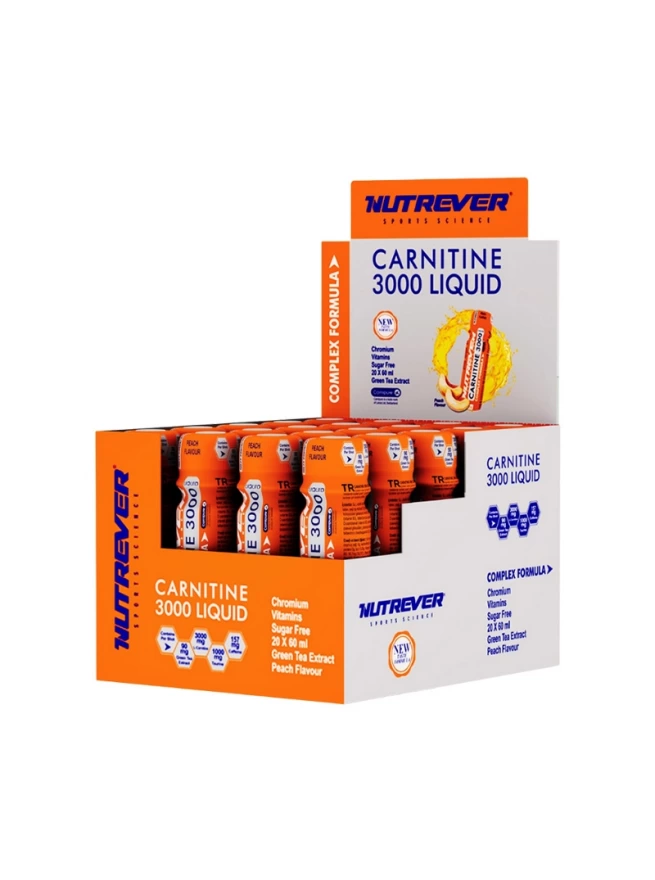 Nutrever L-canitine Liquid 3000 mg  60*20 Ampül