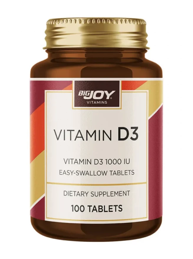 Bigjoy Vitamins Vitamin D3 1000 IU 100 Tablet