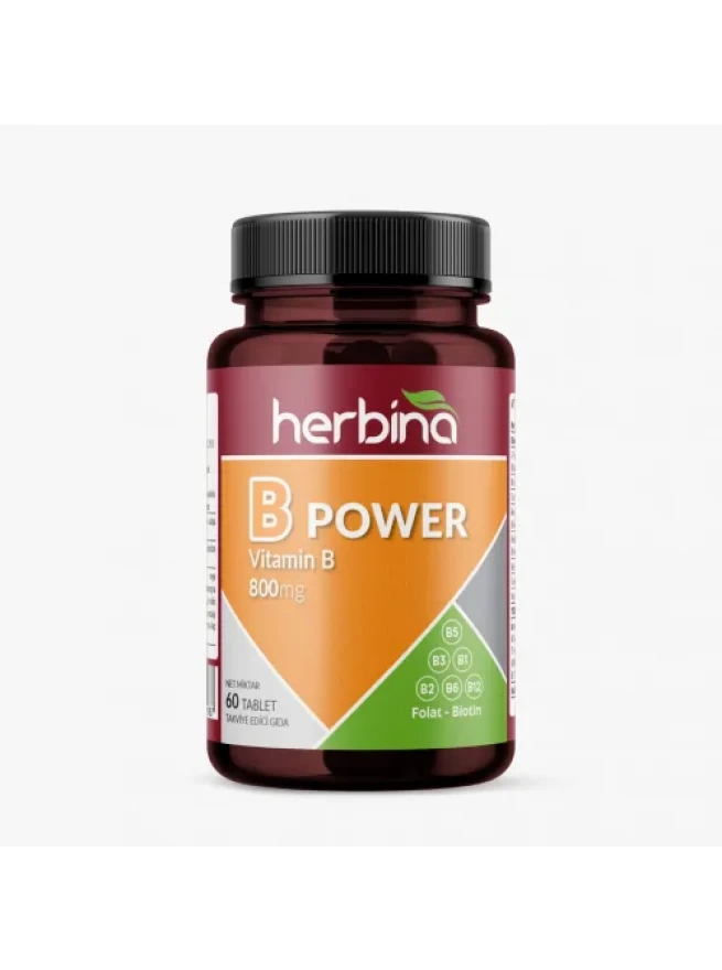 Herbina B-Power B Vitamini 60 Tablet 