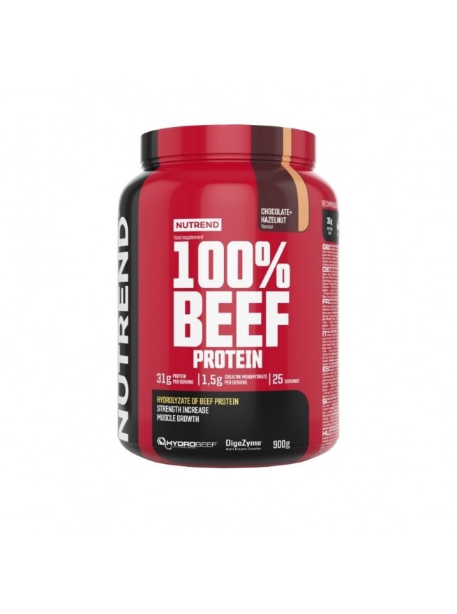 NUTREND BEEF PROTEİN ÇİKOLATA VE FINDIK AROMALI 900 GR 