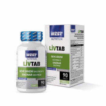 WEST LİVTAB MİLK THİSTLE & ENGİNAR EKS. 1000 MG. 90 TABLET