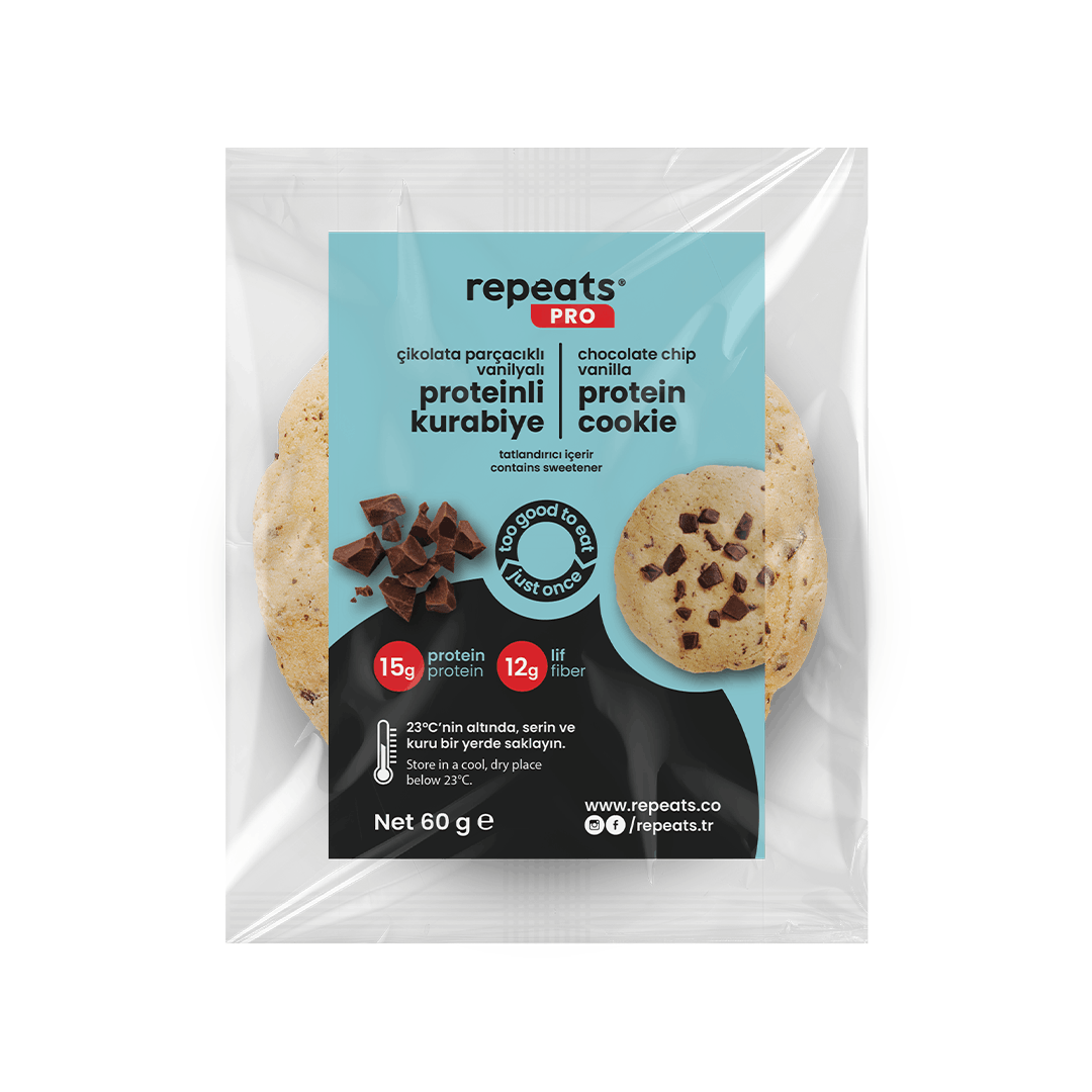 Repeats Yüksek Proteinli Kurabiye 60Gr*12 Adet