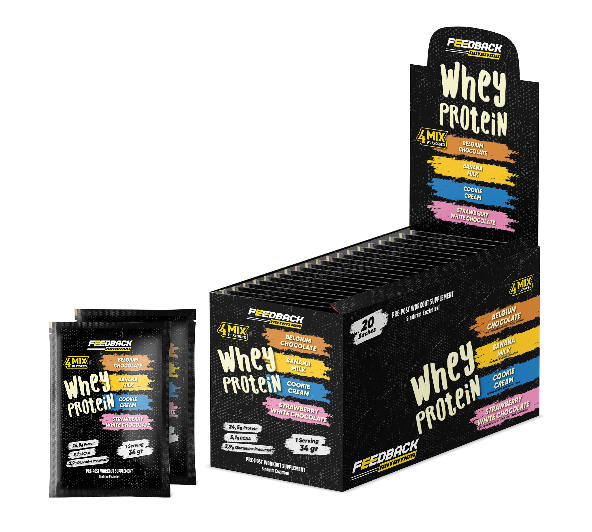 Feedback Nutrition Whey Protein 20*33 Gr