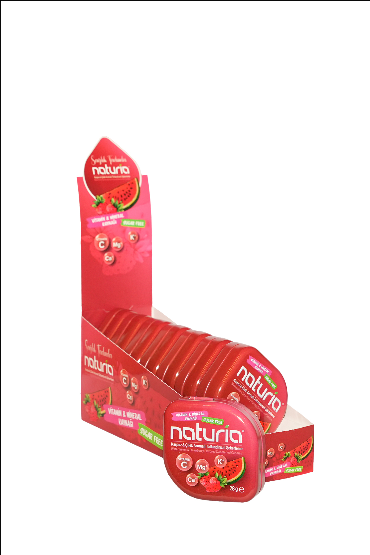 Naturia Aromalı Tatlandırıcılı Şekerleme  8*28 Gr