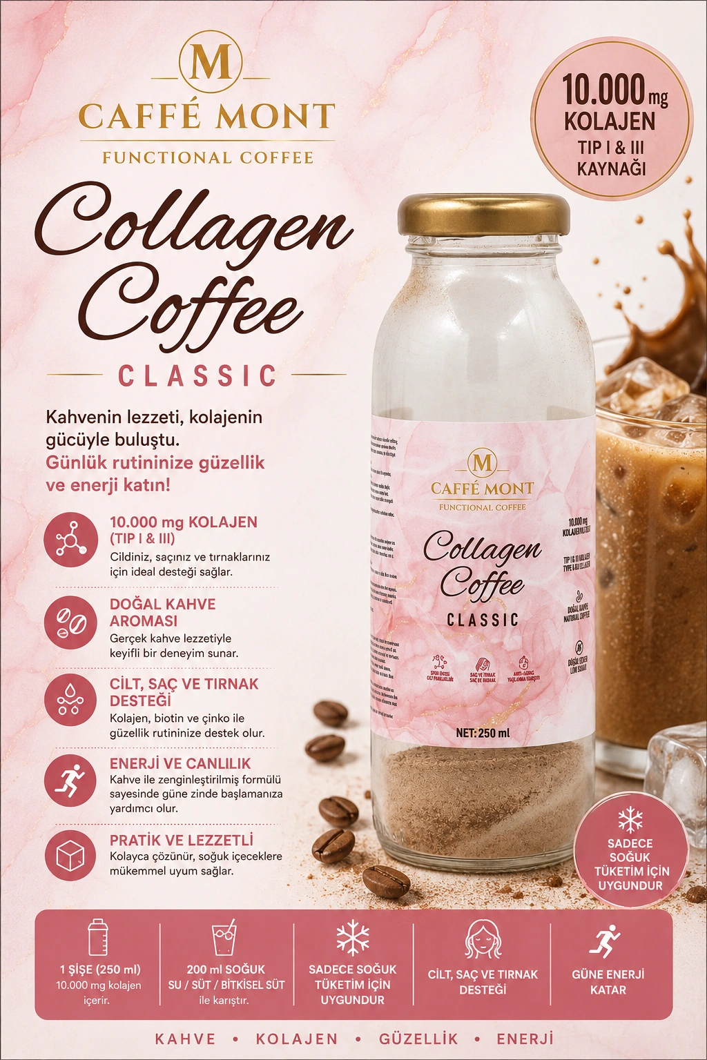 Caffe Mont Collagen Coffee 6*20 Gr 