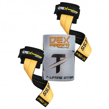 Dex Supports T-Grips Lifting Straps 