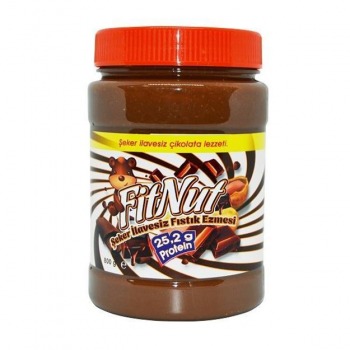 Fitnut Çikolatalı Şekersiz Fıstık Ezmesi 800 Gr 