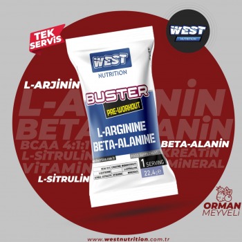 West Buster Pre-Workout Tekli Şase 22,4 gr Orman Meyveli