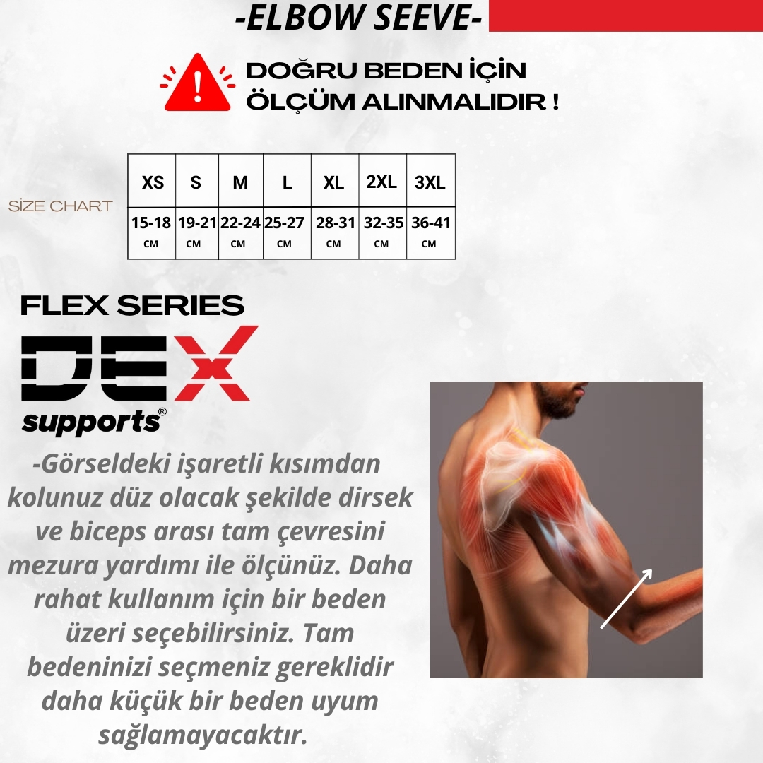 Dex Support Elbow Sleeve Dirseklik Bir Adet 